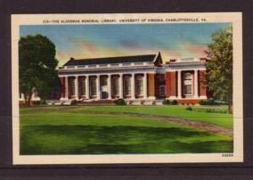 Virginia Post Card Alderman Lib University of Va 