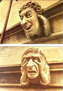 2~4X6 Postcards Oxford, England NEW COLLEGE~Bell Tower Gothic Gargoyle Carvings