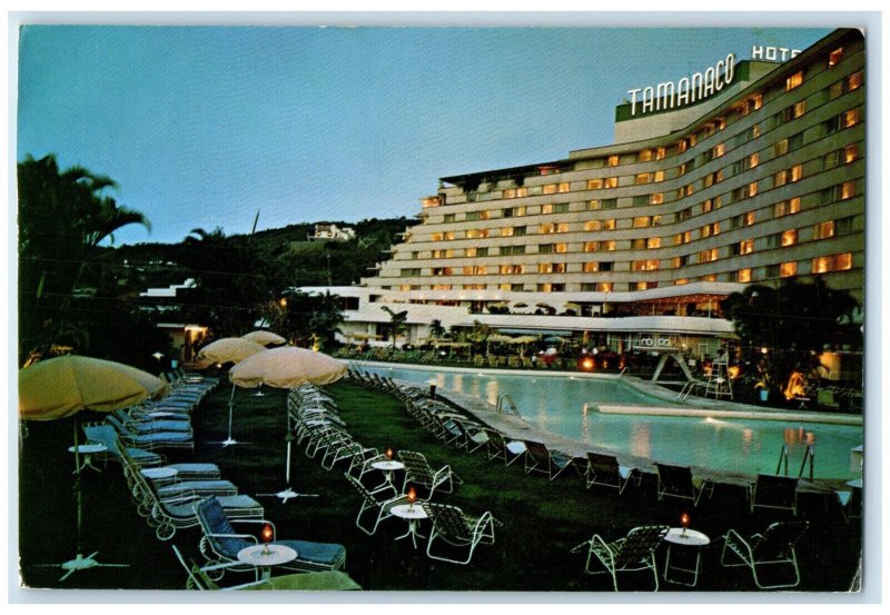 c1950's View of Hotel Tamanaco Caracas Venezuela Vintage Unposted Postcard