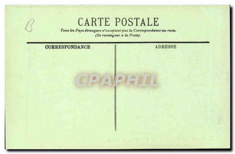 Old Postcard Chantilly Castle View in the Park