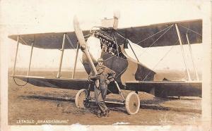 Brandenburg Germany Letadlo Aeroplane RP Postcard