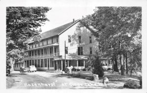 RPPC HAZENHURST AT CLEAR LAKE INDIANA REAL PHOTO POSTCARD (1940s)