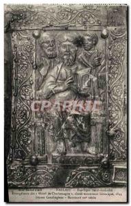 Old Postcard En Morvan Saulieu Basilique Saint Andocehe Gospels Missal said o...