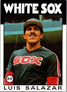 1986 Topps Baseball Card Luis Salazar Chicago White Sox sk10746