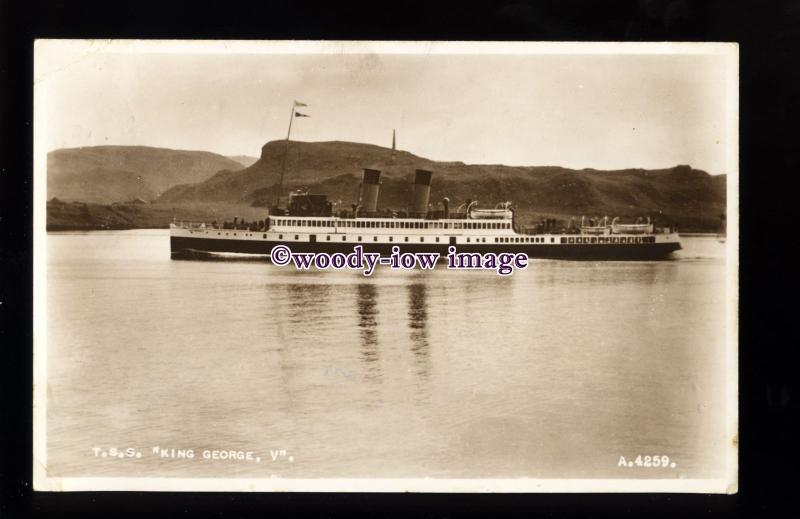 f1424 - Scottish Ferry - King George V - postcard