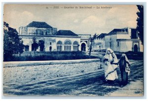 c1910 The Residence Boujeloud District Fez Morocco Antique Postcard