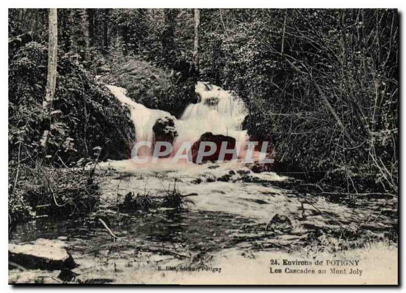 Old Postcard surroundings Potigny Cascades Mont Joly