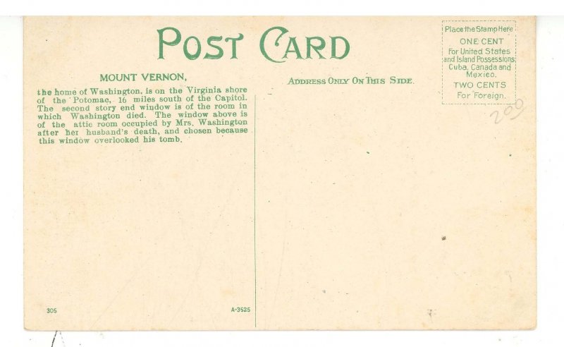 VA - Mount Vernon. George & Martha Washington's Home