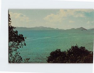 Postcard A view of St. Thomas from Cruz Bay, Virgin Islands