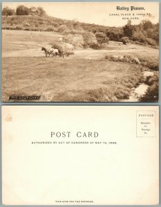 BAILEY PIANOS ADVERTISING CANAL PLACE NY FARMING UNDIVIDED ANTIQUE POSTCARD