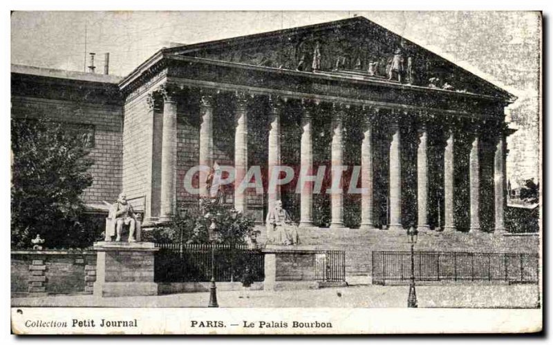 Old Postcard Paris Palais Bourbon