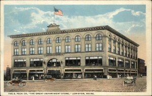 Lewiston Maine ME B. Peck Co Department Store Vintage Postcard