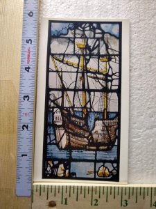 M-0252 A Ship Detail from Window Kings College Chapel Cambridge England