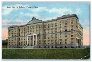 1916 Saint Mary's College Exterior Building Winona Minnesota MN Vintage Postcard