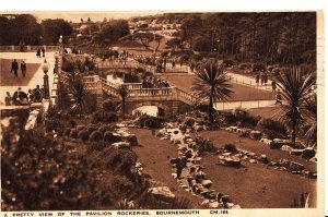 Dorset Postcard - A Pretty View of The Pavilion Rockeries, Bournemouth    BB721