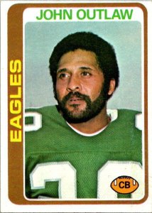 1978 Topps Football Card John Outlaw Philadelphia Eagles sk7249