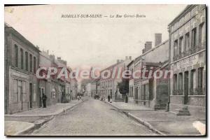 Old Postcard Romilly sur Seine Street Gornet BOIRIN