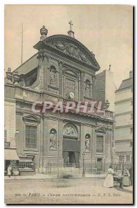Old Postcard Paris Saint Elizabeth Church