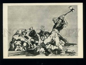 209312 SPAIN Francisco Goya with common sense or not? NAPOLEON WAR old postcard