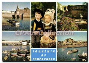 Postcard Modern Concarneau Belfry Of The City Close Remparts De La Ville Clos...