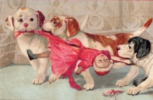 1883 J. Berry Christmas Candies Ice-Cream Sodas Naughty Puppies & Dolls F191