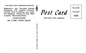 Twin Oaks Motel Miami Florida 1950s postcard