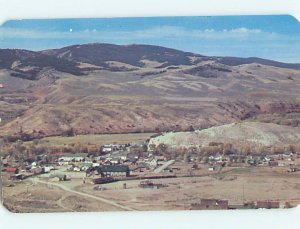Unused Pre-1980 AERIAL VIEW Dubois Wyoming WY hs8062
