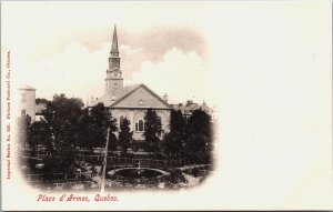 Canada Place d'Armes Quebec Vintage Postcard C091