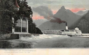 DIE TELLSKAPELLE VIEWWALDSTATTERSEE SWITZERLAND STADT MAILAND SHIP POSTCARD