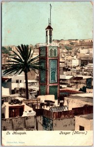 La Mosquee Tanger (Maroc) Aerial View Buildings Tangier Morocco Postcard