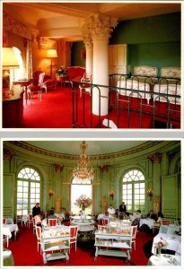 2~4X6 Postcards  Montbazon, France  CHATEAU D'ARTIGNY HOTEL  Room & Restaurant