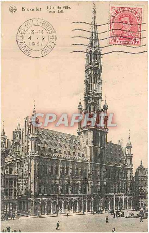 Old Postcard Brussels City Hotel