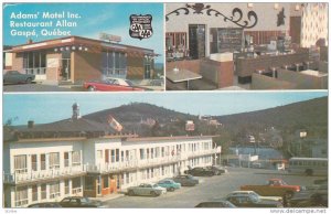 3-views,  Adams Motel Inc.,  & Allan's Restaurant,  Gaspe,  Quebec,  Canada, ...