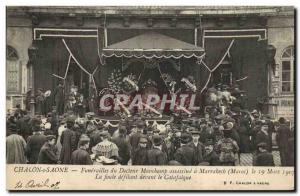 Old Postcard Chalon sur Saone Funerals Doctor Mauchamp murders in Marrakech M...