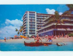 Unused 1950's REEF HOTEL Honolulu Hawaii HI Q5068