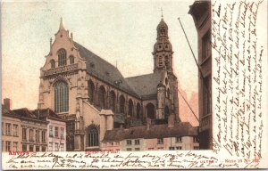 Belgium Anvers Eglise St Paul  Antwerp Vintage Postcard 04.35