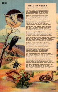 Texas Poem Hell In Texas Curteich
