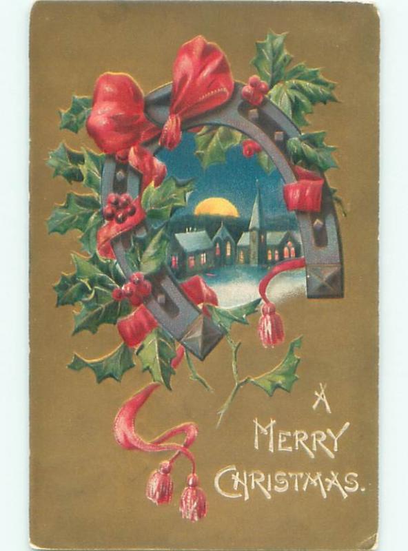 Divided-Back CHRISTMAS SCENE Great Postcard W9878