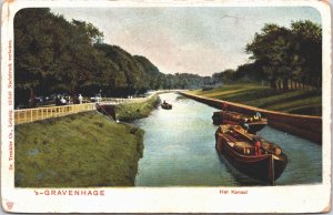 Netherlands Den Haag Het Kanaal The Hague Vintage Postcard 09.39