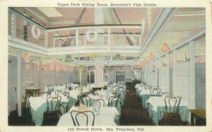 San Francisco California Bernstein's Fish Grotto 1920s Postcard Kropp 21-13557