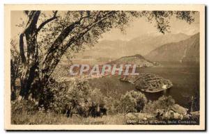 Old Postcard Lago Como Isola Comacina