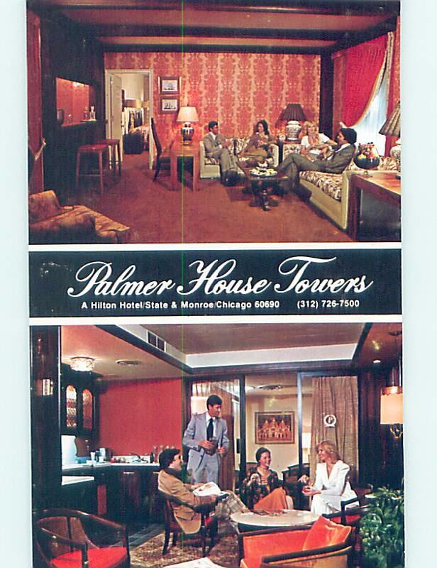 Unused Pre-1980 PALMER HOUSE TOWERS HILTON HOTEL Chicago Illinois IL c0713