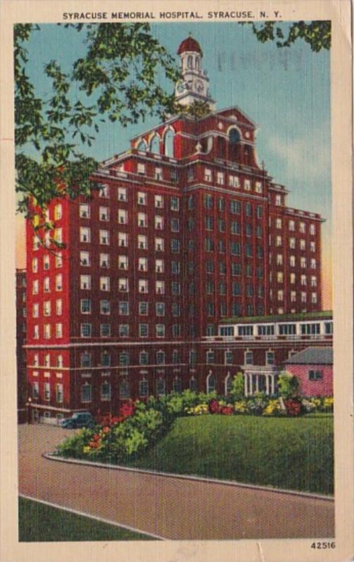 New York Syracuse Memorial Hospital 1943