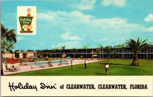 Holiday Inn Clearwater FL Pool Vintage Postcard J12