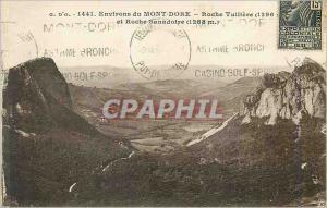 Old Postcard surroundings Mont Dore Tuiliere Roche (Roche 1296 and Sanadoire ...