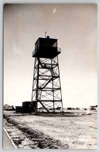 Phoenix AZ Central Tower Luke Field Arizona RPPC c1940 Real Photo Postcard K24