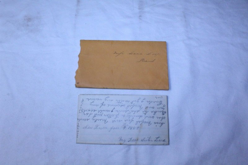 Vintage Hand Written Letter Dated Jan. 9, 1887 on Note Paper 