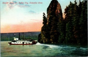 Postcard Rooster Rock Steamer Dalles City Columbia River ~1910 S30