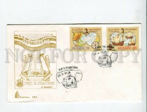 3162692 SAN MARINO 1991 Ships Columbus Celebrations FDC Cover