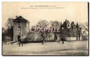 Chateaubriant Old Postcard Chateau Renaissance Pavilion Fields and southernmo...